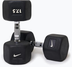 Nike Strength Gumírozott kézisúlyzó Nike Strength Hex Dumbbell 17, 5 kg black/white