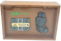 Zen Home Kerámia Fehér Zsálya kúpfüstölővel/szett
