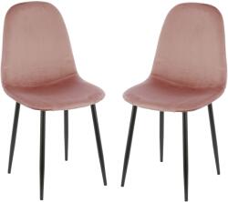 Kring Miles szék, 2 darab, textil anyag, Rózsaszín