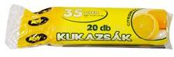  Szemeteszsák 35 liter 50 x 60 cm 20 db/tekercs 15 mikron sárga (EGYEB_50864) (EGYEB_50864)