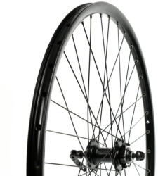 VeloGo Kerék 27, 5" 584 Első DF. tárcsás 6 csavaros ipari csapágy fekete szegecselt