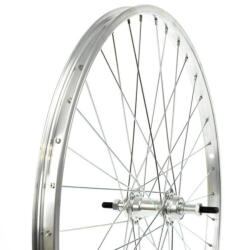 VeloGo Kerék 27x1 1/4 630 Hátsó Szimpla menetes agy ezüst