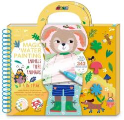 AVENIR Mágikus vízzel színező könyv - Állatos (CH221896)