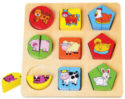 Fakopáncs Háziállatos felező formakirakó 2 darabos puzzle (2030)
