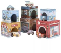 Little Dutch toronyépítő 6 db autóval (LD2525)