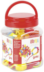 Goki nagyméretű fa gyöngyök, fűzőjáték (58498)