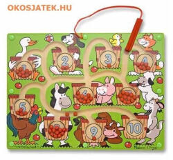 Melissa & Doug Számolós fa játék mágneses tollal, tili-toli számokkal (2280)