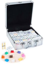 Engelhart Dominó fém bőröndben - színes mexikói vonatokkal (250160)