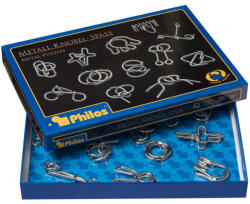 Philos Ördöglakat szett, 12 db-os fém ördöglakat készlet - Philos (5099)