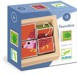 DJECO Mesekocka - forgatható állatfigurás - Tournibist (DJ01956)