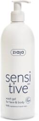 Ziaja Sensitive tisztító gél arcra és testre érzékeny, irritált bőrre 400 ml