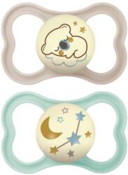 MAM AIR NIGHT cumi 6+ hónapos, szilikon - semleges (2 db-os doboz) - lavonio