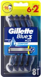 Gillette Blue3 Plus Comfort, Eldobható Borotva Férfiaknak, 8 Darabos Kiszerelés - lavonio