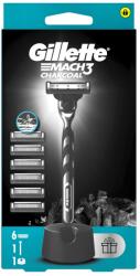 Gillette Mach3 Charcoal Férfi Borotva 6 db Borotvabetéttel Borotvatartóval - lavonio