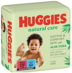 Huggies Natural Care Triplo Șervețele umede 3x56pcs (3KCH0810)
