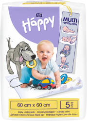  Bella Baby Happy SIze L eldobható pelenkázó-alátétek 60x60cm 5 db