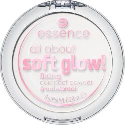 essence All About Soft Glow! Pudră transparentă de fixare pentru o piele mai luminoasa 8 g