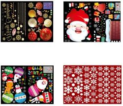 Karll 4 db lapos készlet dekoratív matricákkal az Etukoan ablakhoz, PVC, többszínű, 45 x 60 cm (SX001FECCI1)