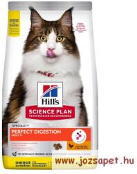 Hill's Science Plan PERFECT DIGESTION ADULT 1+ MACSKATÁP CSIRKÉVEL ÉS BARNA RIZZSEL 1, 5kg
