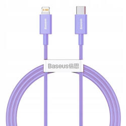 Baseus Superior Series Type-C to iPhone 1m gyorstöltő adatkábel (CAYS001505) lila