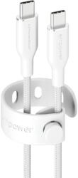 PanzerGlass empower by PanzerGlass 60W USB-C 2m-es töltőkábel (EM85432) ezüst fehér