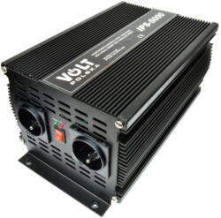  Feszültség inverter VOLT POLSKA IPS-5000, 24V, Kimenet 230V, 5000W, Fekete