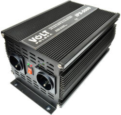  Átalakító, VOLT POLSKA, IPS-5000, 12V/230V, 2500/5000 W, Fekete