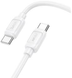 hoco. X115 cablu de date Tip-C - Tip-C, 100cm, ALB (X115-240W)