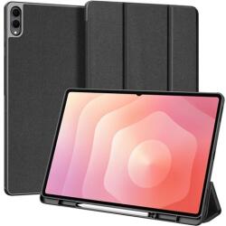 Dux Ducis Samsung Tab S11 Ultra 5G DUX DUCIS DOMO tok álló, bőr hatású aktív FLIP, ceruza tartó, FEKETE GP-176833 (GP-176833)