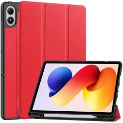 Gigapack Poco Pad M1 / Redmi Pad 2 Pro GIGAPACK Tok álló, bőr hatású aktív FLIP, ceruza tartó, PIROS GP-179086 (GP-179086)