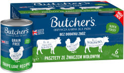 Butcher's 6x400g Butcher's Original's gabonamentes nedves kutyatáp mix 3 pástétom változattal