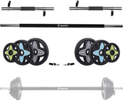 inSPORTline Súlyzókészlet inSPORTline Pumpstar Plus 2-20kg, edzett műanyagból készült tengely, csúszásmentes markolat, üreges tengelyek egykezes súlyzóhoz