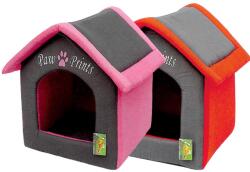 Biotur Pet Culcus casuta textil pentru caini si pisici Paw 42x39x40cm