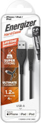 Energizer Töltőkábel USB-A/Lightning, FEKETE, 1, 2m EC410LGBK/3492548230594 (EC410LGBK)