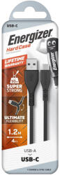 Energizer Töltőkábel USB-A/USB-C, FEKETE 1, 2m EC410CGBK/3492548223763 (EC410CGBK)