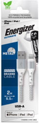 Energizer Lighting Töltőkábel USB-A, FEHÉR, textil borítással, 2, 0m EC520LKWH/3492548231812 (EC520LKWH)