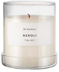 Blomus (Германия) Ароматна свещ BLOMUS VALOA с аромат Neroli - Ø9 х h9 см - цвят бял (BLOMUS 65544)