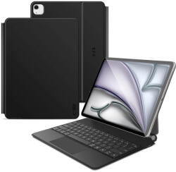 Tech-Protect iPad Pro 12.9 (2020-2022) / iPad Air 13" (2024-2025) Tok - Tech-Protect Smartcase Magnetic + Billentyűzet - Fekete (5906302363452)