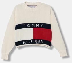 Tommy Hilfiger gyerek pamut pulóver - bézs 116 - answear - 30 990 Ft