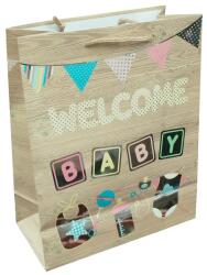  Papírtasak welcome baby 26*32 (98297)