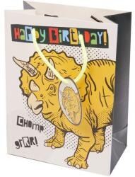  Papírtasak - Boldog Születésnapot! - Dinoszaurusz Világ - M-es (03473)