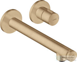 Hansgrohe AXOR UNO Select falsík alatti mosdó csaptelep nem zárható leeresztővel, alaptest nélkül, szálcsiszolt bronz 45113140 (45113140)