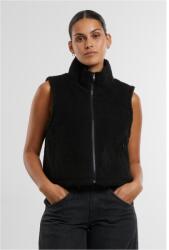 Urban Classics Ladies Short Sherpa Vest black