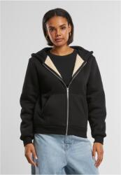 Urban Classics Ladies Bonded Sherpa Zip Hoody black