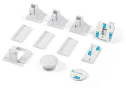 BabyOno Mágneses Bútorzár Szett 4db - Gyerekbiztonsági Zár, Rejtett Rögzítés, Könnyű Nyitás Kulccsal