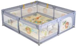 Moni GAMEZONE összecsukható járóka szőnyeggel, 60 labdával 150x200 szürke