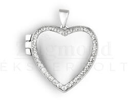  Ezüst gravírozható nyitható szív medál (AG23551) AG23551