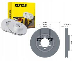 Textar 92136503 Féktárcsa (1db)