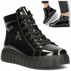 Filippo Női Téli Cipők Bőr Magasszárú Filippo Divatos Tornacipők Fekete Bokacsizmák 37 (Filippo (DBT4146/23 BK) botki)