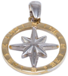 Ékszershop Bicolor iránytű arany medál (1329839)